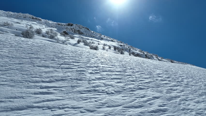 Aerial Mount Hermon snowy slopes under clear sky
Drone footage captures Mount Hermon snowy landscape Israel on 20 January 2026 bright winter day

