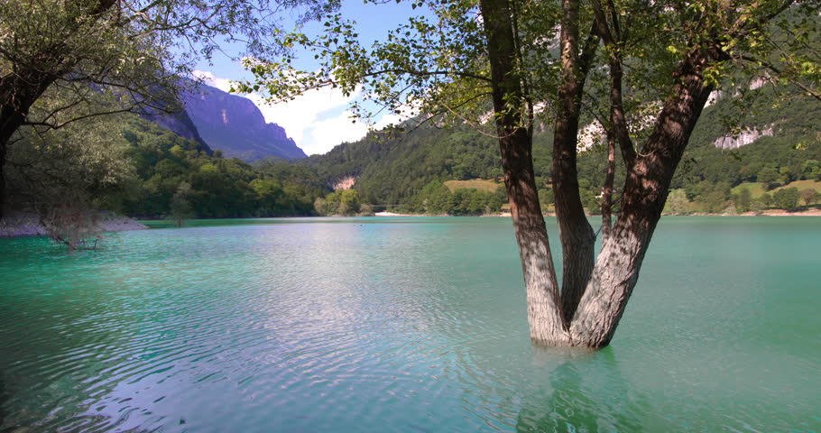 Fantastic lake Tenno in summer