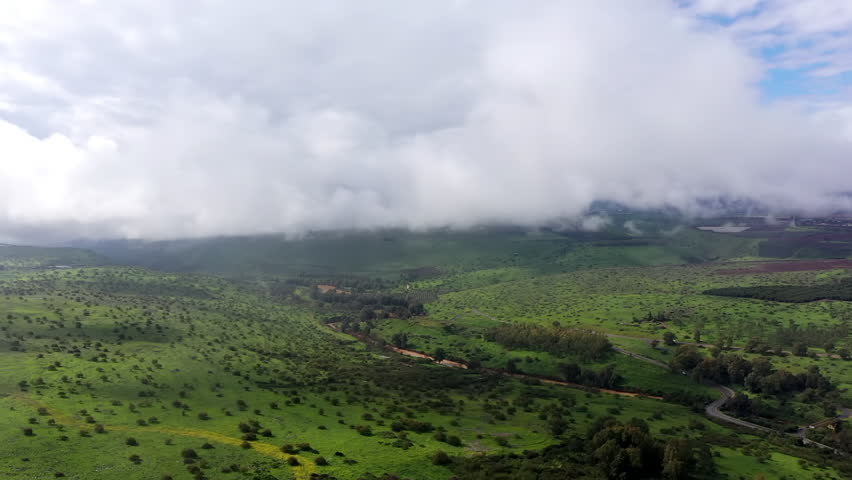 Aerial Drone View Southern Golan Heights Landscape Israel

Aerial drone footage of green valleys and low clouds over southern Golan Heights 1.1.2026 Israel
