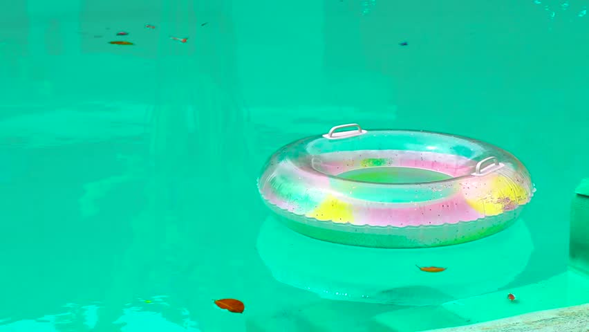 Resort hotel with pool and inflatable swimming ring in Mai Khao Thalang District on Phuket island Province Southern Thailand in Southeastasia Asia.