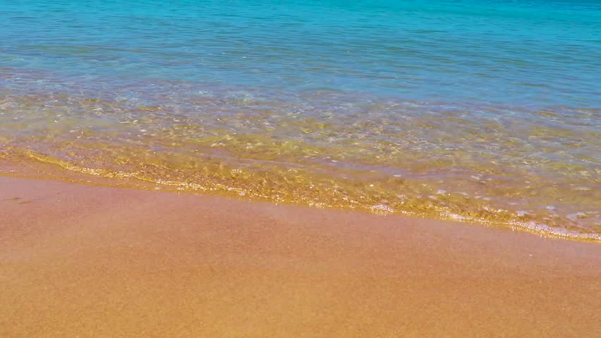 Tropical Mai Khao Beach and Naiyang Beach with jungle forest nature turquoise blue clear water waves and blue sky in Sirinat National Park Sakhu Thalang on Phuket island Province Southern Thailand.