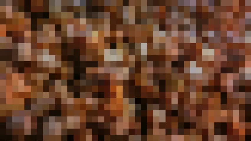 Abstract brown pixelated mosaic background pattern