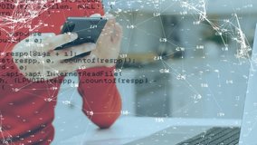 Animation of globe and data processing over caucasian woman using smartphone. global technology, connection, digital interface and data processing concept digitally generated video. - Powered by Shutterstock - Get 15% off with code: PIKWIZARD15