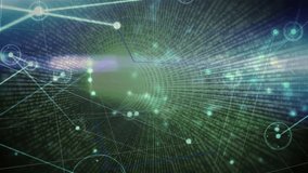 Animation of data processing and network of connections man wearing vr headset. Global business finances digital interface and connections concept digitally generated video. - Powered by Shutterstock - Get 15% off with code: PIKWIZARD15