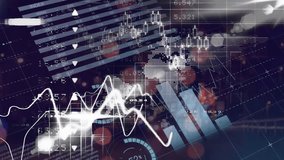 Animation of data processing over spots. Social media and digital interface concept digitally generated video. - Powered by Shutterstock - Get 15% off with code: PIKWIZARD15