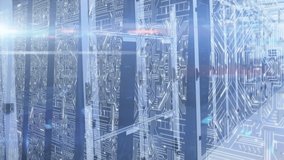 Animation of data processing over blue background. global connections, data processing and digital interface concept digitally generated video. - Powered by Shutterstock - Get 15% off with code: PIKWIZARD15