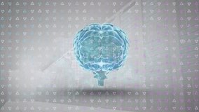 Animation of data processing and human brain over server room. global science, connections, data processing and digital interface concept digitally generated video. - Powered by Shutterstock - Get 15% off with code: PIKWIZARD15