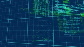 Animation of data processing on navy background. computers, programming, data processing and technology concept digitally generated video. - Powered by Shutterstock - Get 15% off with code: PIKWIZARD15
