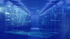 Animation of data processing and screens over computer servers. Global computing and data processing concept digitally generated video. - Powered by Shutterstock - Get 15% off with code: PIKWIZARD15
