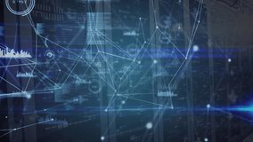 Animation of network of connections and data over servers. Global network, connections and technology concept digitally generated video. - Powered by Shutterstock - Get 15% off with code: PIKWIZARD15