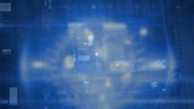 Animation of network of digital icons over neon ticking clock and statistical data processing. Global networking and business technology concept - Powered by Shutterstock - Get 15% off with code: PIKWIZARD15