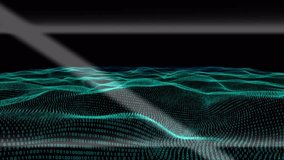 Animation of binary coding over green digital waves against black background. Computer interface and business technology concept - Powered by Shutterstock - Get 15% off with code: PIKWIZARD15
