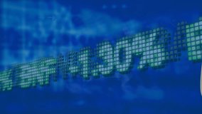 Animation of clouds and financial data processing. Global cloud computing, business, finance and data processing concept digitally generated video. - Powered by Shutterstock - Get 15% off with code: PIKWIZARD15