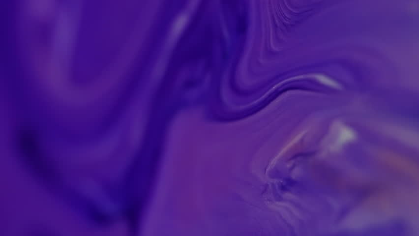 Vertical video. Chemical pigment. Wet texture. Blur blue purple colorful paint flowing in water acrylic splash floating on abstract background.