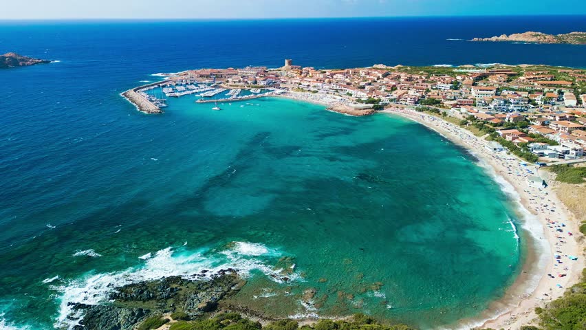 Long Beach - Longa Beach and Port Beach - Spiaggia del Porto at Isola Rossa, Sardinia