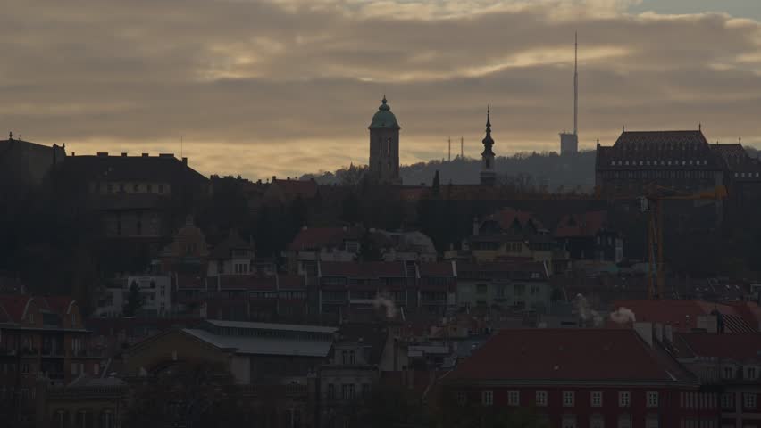 Historic Skyline Of Prague - Old Town, Dome And Spires Of St. Nicholas Church And The St. Vitus Cathedral In Czech Republic. - wide shot