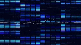 Animation of data processing over blue grid on green background. Global internet connections data processing and digital interface concept digitally generated video. - Powered by Shutterstock - Get 15% off with code: PIKWIZARD15
