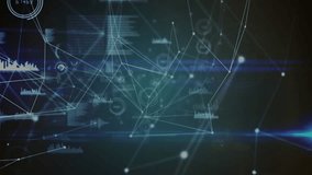 Animation of network of connections and diverse data processing in digital space. Global networking and technology concept. - Powered by Shutterstock - Get 15% off with code: PIKWIZARD15