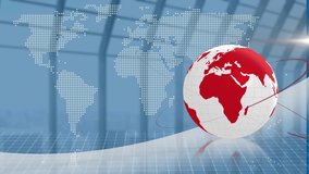 Animation of financial data processing and globe over office. Global business, finances, computing and data processing concept digitally generated video. - Powered by Shutterstock - Get 15% off with code: PIKWIZARD15