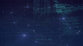 Animation of data processing over casino playing chips. Global data processing and digital interface concept digitally generated video. - Powered by Shutterstock - Get 15% off with code: PIKWIZARD15