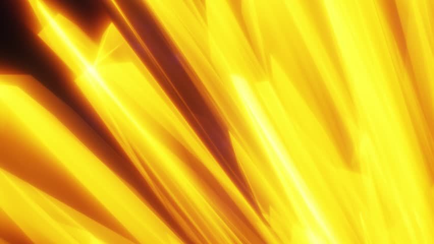 Abstract golden light shards and angular streaks creating a sense of heat, power