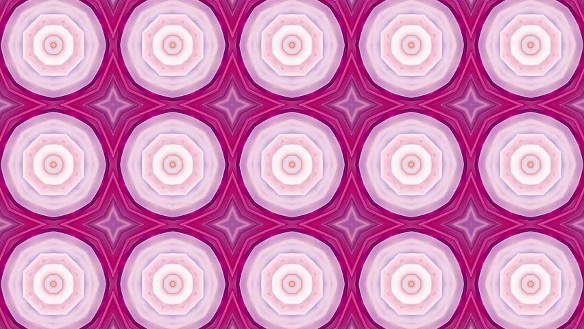 Kaleidoscope variation Mandala Neon light animation symmetric pattern ornamental decorative Geometric Circle Loop footage