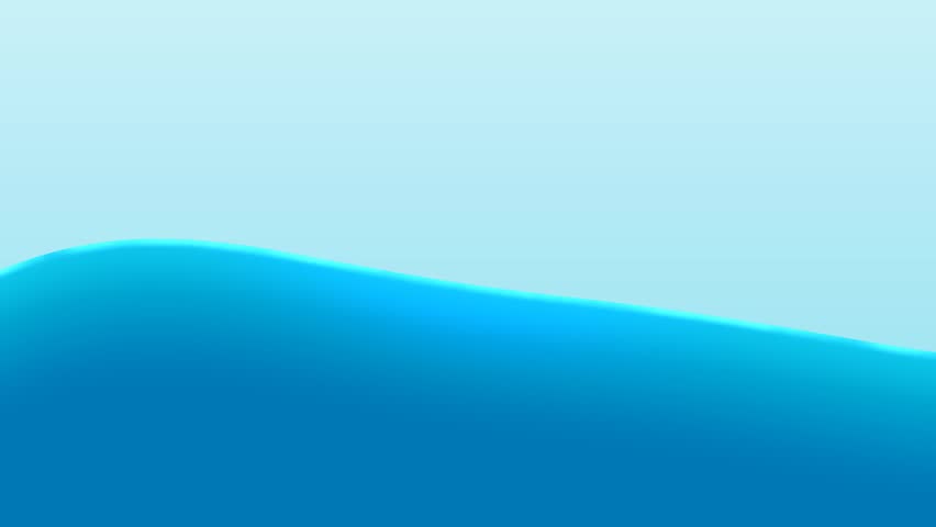 A serene abstract background featuring a smooth wavy division between light and deep blue liquid, evoking a calm water surface for various design applications and digital projects