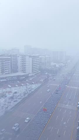 Beautiful winter drone photos from Ankara.