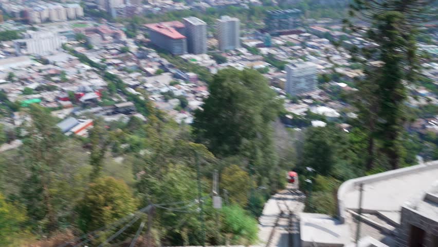 Aerial view of santiago de chile
