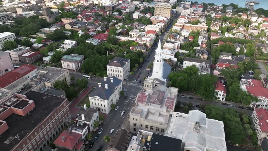 Panoramic Aerial view of St. Michael