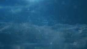 Animation of network of connections with data processing over padlock icon. Technology, online security and digital interface concept digitally generated video. - Powered by Shutterstock - Get 15% off with code: PIKWIZARD15