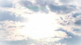 Animation of statistics, world map and data processing over clouds. Global business, finance and data processing concept digitally generated video. - Powered by Shutterstock - Get 15% off with code: PIKWIZARD15