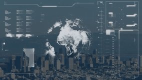 Animation of data processing and icons over cityscape. Global connections data processing and digital interface concept digitally generated video. - Powered by Shutterstock - Get 15% off with code: PIKWIZARD15