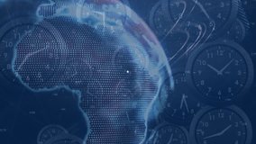 Animation of network of connections with people icons over globe. Global connections networks and digital interface concept digitally generated video. - Powered by Shutterstock - Get 15% off with code: PIKWIZARD15