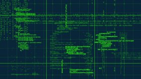 Animation of grid pattern, computer language over illuminated abstract pattern on black background. Digitally generated, hologram, illustration, coding, machine learning and technology concept. - Powered by Shutterstock - Get 15% off with code: PIKWIZARD15