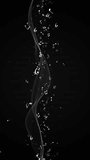 Abstract Whimsical Dance of Musical Notes in Motion Streaming musical notes on Black background. Abstract glowing musical notes sit atop music lines amid dark smoky backgrounds Treble Clef - Powered by Shutterstock - Get 15% off with code: PIKWIZARD15