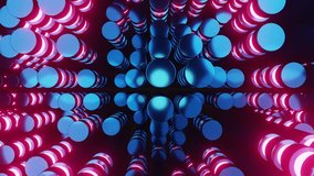 Blue with pink neon valves VJ loop seamless background - Powered by Shutterstock - Get 15% off with code: PIKWIZARD15