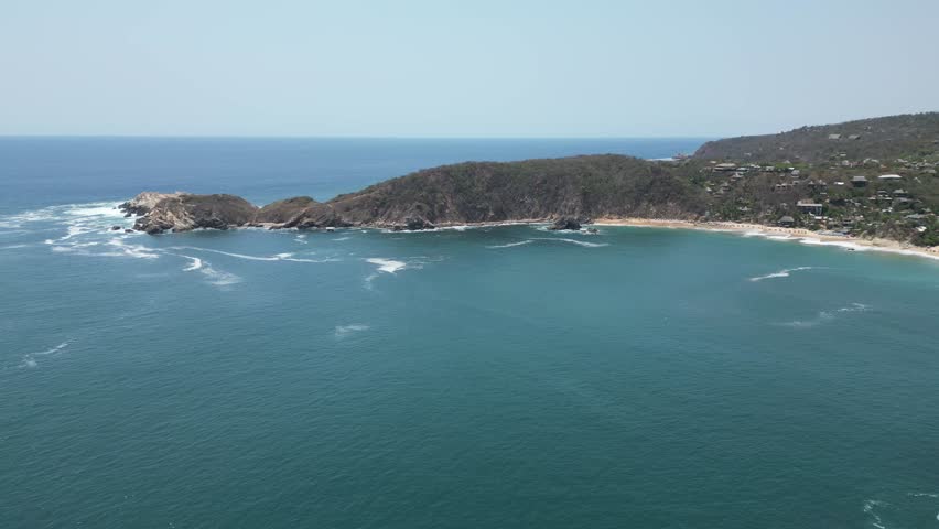 Oceanfront Cityscape With Hotels and Vacation Beaches