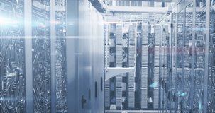 Animation of mathematical equations and data processing against computer server room. Computer interface and business data storage technology concept - Powered by Shutterstock - Get 15% off with code: PIKWIZARD15