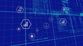 Qr code mathematical equations against colorful background. Global connections technology data processing and digital interface concept digitally generated video. - Powered by Shutterstock - Get 15% off with code: PIKWIZARD15