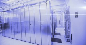 Animation of mathematical equations and data processing over computer servers. Global computing and data processing concept digitally generated video. - Powered by Shutterstock - Get 15% off with code: PIKWIZARD15