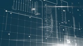 Animation of data processing on blue background. global online computing, technology and data processing concept digitally generated video. - Powered by Shutterstock - Get 15% off with code: PIKWIZARD15