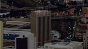 Animation of data processing over cityscape. global connections, data processing and technology concept digitally generated video. - Powered by Shutterstock - Get 15% off with code: PIKWIZARD15