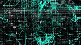 Animation of profile icons connecting dots with data, binary codes processing on digital interface. Digital composite, connect the dots, networking, technology, connection, coding, computer language. - Powered by Shutterstock - Get 15% off with code: PIKWIZARD15