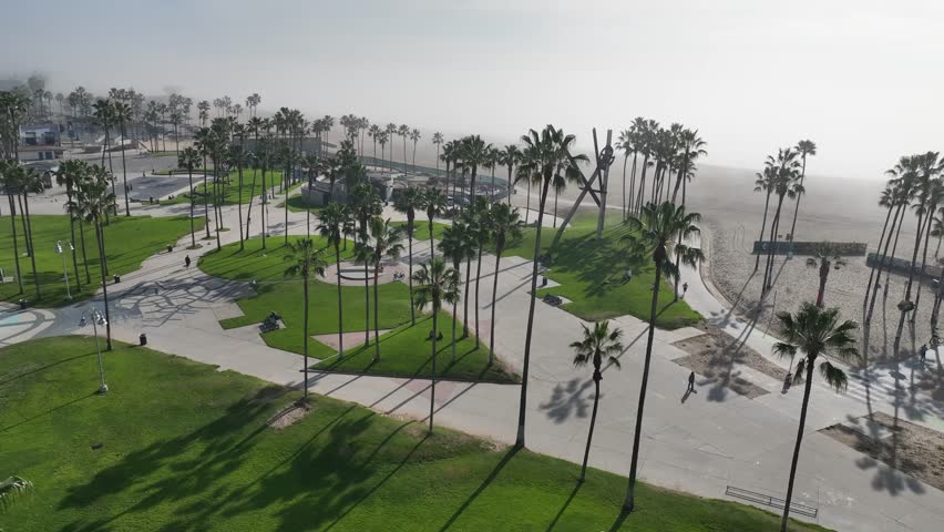 Venice Beach Los Angeles California Aerial View