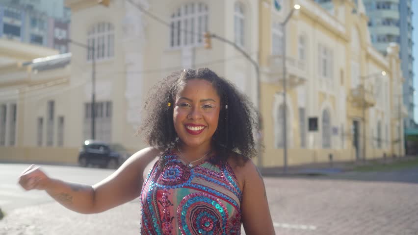 Carnival party: Friends Dancing Together, Immersed in the Celebration of Brazil’s Colorful Street Fest.