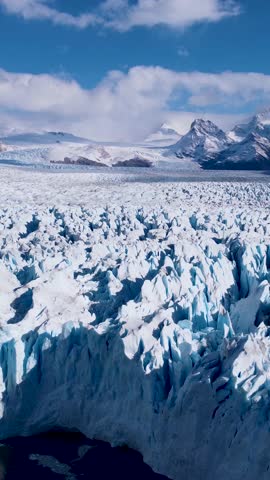 Los Glaciares National Park at El Calafate at Patagonia Argentina. Stunning landscape of iceberg in Patagonia. Perito Moreno Glacial. Patagonia landscape. Travel destination of El Calafate Argentina
