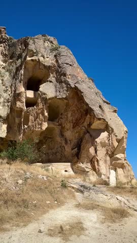 Large Ancient Cave Dwelling in the Rose Valley (Goreme, Cappadocia, Turkey)