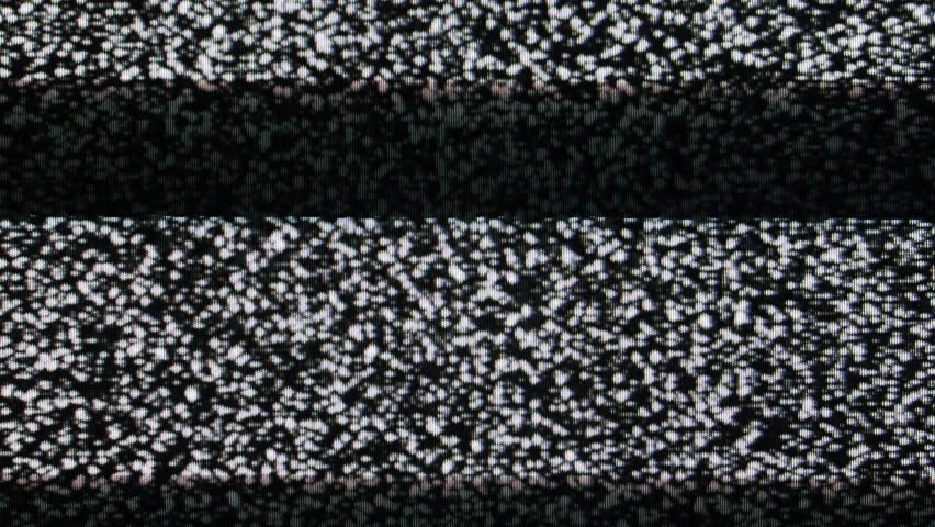 Real analog CRT signal noise glitch in 4K.