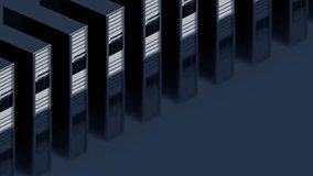 Cloud computing server racks connecting to a central cloud storage system network graphic visualization - Powered by Shutterstock - Get 15% off with code: PIKWIZARD15